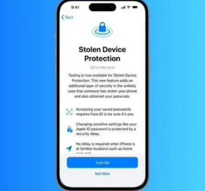未央苹果授权维修店分享被盗设备保护功能开启方法 