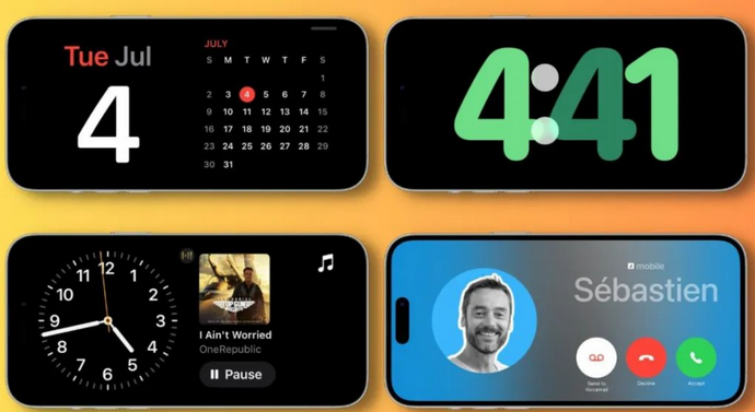 未央苹果手机维修分享iOS17横屏充电待机显示有什么好处 