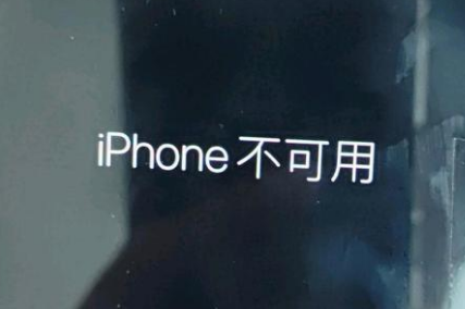 未央苹果服务网点分享锁屏界面显示“iPhone 不可用”如何解决 